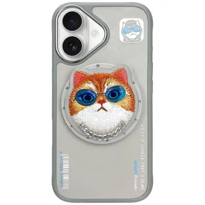 OVITEK NIMMY OČALA COOL CAT ZA MAGSAFE ZA IPHONE 16 SIVA