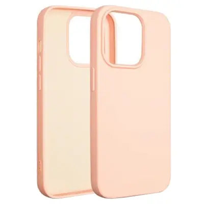 SILIKONSKI OVITEK BELINE ZA IPHONE 15 PRO 6.1 ROZA-ZLAT
