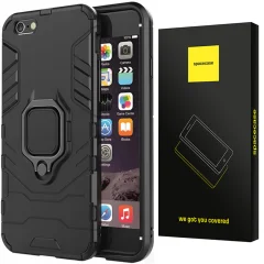 OVITEK SPACECASE X-RING ZA IPHONE 7 8 SE 2020 ČRN OVITEK