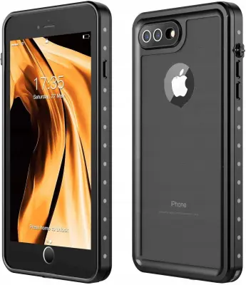 OVITEK RDEČA PEPPER ZA IPHONE 7 8 PLUS SILIKON ČRN