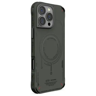 SKINARMA OVITEK MECHA MAGNETNI POLNILNI OLIVE ZA IPHONE 16 PRO 6.3