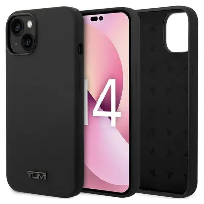 TUMI HARDCASE OVITEK IZ TEKOČEGA SILIKONA ZA IPHONE 14 13 15 6.1 ČRN