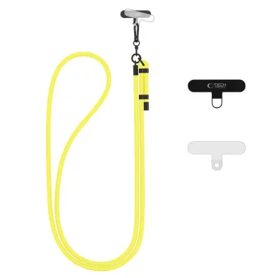 TECH-PROTECT C1S ROPE TRAK ZA ČEZ TELO NEON RUMENO/ČRN TRAK ZA TORBO