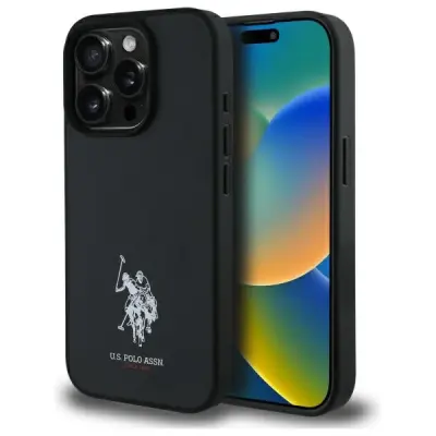 USNJEN OVITEK US POLO ZA IPHONE 15 PRO MAX 6.7 ČRNO ČRN
