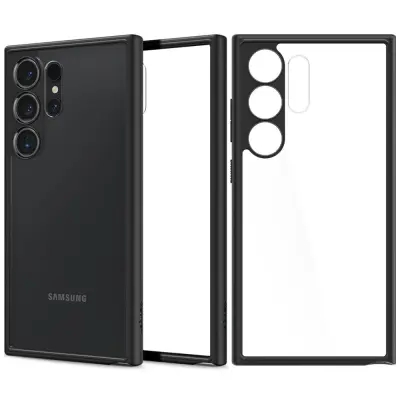 OVITEK SPIGEN ULTRA HYBRID ZA GALAXY S24 ULTRA COVER MAT ČRN