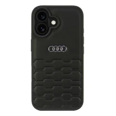 OVITEK AUDI IZ SINTETIČNEGA USNJA ZA IPHONE 16 6.1 ČRN