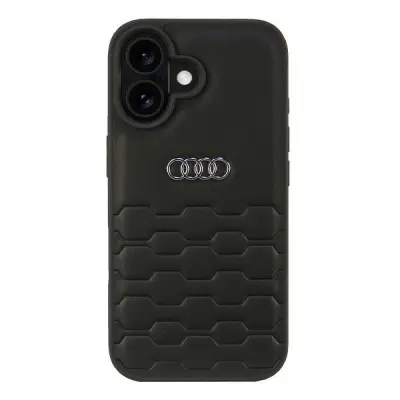 OVITEK AUDI IZ SINTETIČNEGA USNJA ZA IPHONE 16 6.1 ČRN