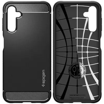 SPIGEN RUGGED ARMOR OVITEK ZA GALAXY A14 4G / LTE MAT ČRNO OVITEK