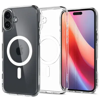 SPIGEN ULTRA HYBRID MAG ZA MAGSAFE OVITEK ZA IPHONE 16 BEL