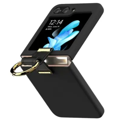 OVITEK OVITEK ZA ZLAT MERKURY RING ZA SAMSUNG Z FLIP 6 F741 ČRN