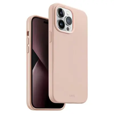 OVITEK UNIQ LINO CASE ZA IPHONE 14 PRO MAX ROZA RDEČILO