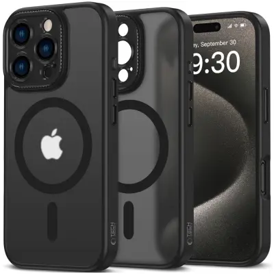 OVITEK TECH-PROTECT MAGCAM ZA MAGSAFE ZA IPHONE 16 PRO MAT ČRNA
