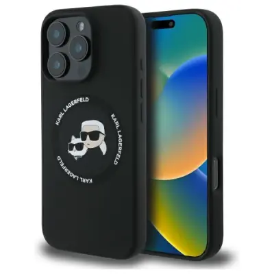 OVITEK KARL LAGERFELD HARDCASE ZA IPHONE 16 PRO MAX 6.9'' ZA MAGSAFE ČRNA