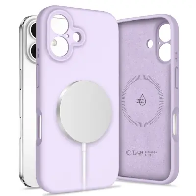 TEKOČI SILIKON TECH-PROTECT ZA MAGSAFE OVITEK ZA IPHONE 16 MAUVE