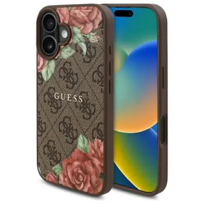 OVITEK GUESS HARDCASE OVITEK ZA IPHONE 16 6.1 RJAV ZA MAGSAFE 4G