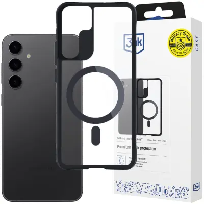 OVITEK 3MK SATIN ARMOUR MAGCASE ZA SAMSUNG GALAXY S24 - ZAŠČITA, MAGNETNA