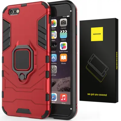 SPACECASE OVITEK X-RING COVER ZA IPHONE 6 6S RDEČ