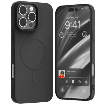 POLSILIKONSKI OVITEK MERCURY ZA MAGSAFE ZA IPHONE 16 PRO MAX 6.9'' ČRN