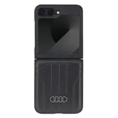 OVITEK ZA KOVČEK IZ SINTETIČNEGA USNJA AUDI ZA Z FLIP6 ZA MAGSAFE ČRNO