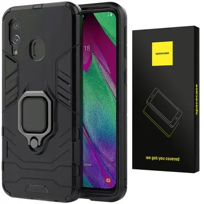 OVITEK SPACECASE CASE ZA SAMSUNG GALAXY A40 X-RING ČRN