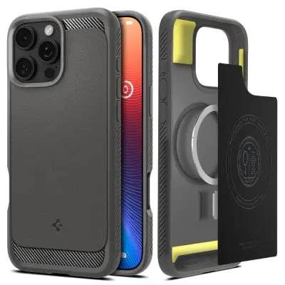 SPIGEN RUGGED ARMOR MAG OVITEK ZA MAGSAFE ZA IPHONE 16 PRO MAX SIVA