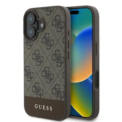 OVITEK GUESS HARDCASE ZA IPHONE 16 PLUS 6,7 INČ RJAV OVITEK