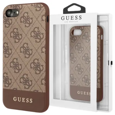 OVITEK GUESS CASE STRIPE BROWN ZA IPHONE 7/8/SE 2020/2022 4G