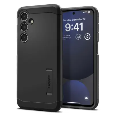 SPIGEN TOUGH ARMOR OVITEK ZA TELEFON GALAXY S24 FE ČRNO