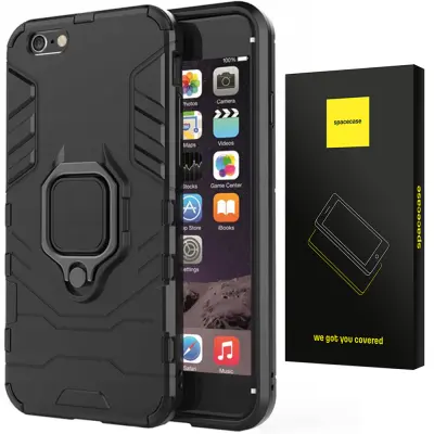 OVITEK SPACECASE OVITEK ZA IPHONE 6 6S SC X-RING ČRN