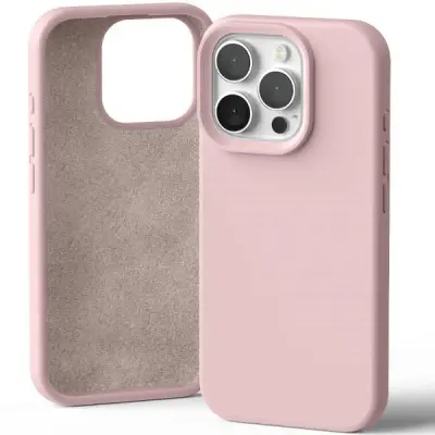 SILIKONSKI OVITEK MERCURY OVITEK ZA IPHONE 16 PRO 6.3'' ROZA-PEŠČENA