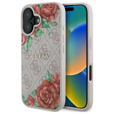OVITEK GUESS HARDCASE IPHONE 16 6.1'' ROZA ZA MAGSAFE 4G ROŽE