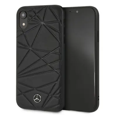 OVITEK MERCEDES HARDCASE TWISTER ZA IPHONE XR ČRNO/ČRN OVITEK