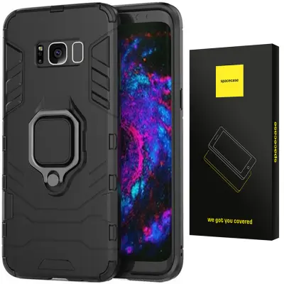 SPACECASE OVITEK X-RING GALAXY S8 ČRN OVITEK ZA TELEFON SAMSUNG