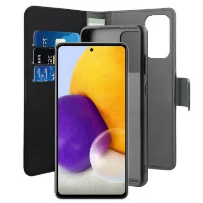 PURO SNEMLJIVA TORBICA WALLET ZA SAMSUNG A72 5G A726 ČRNA