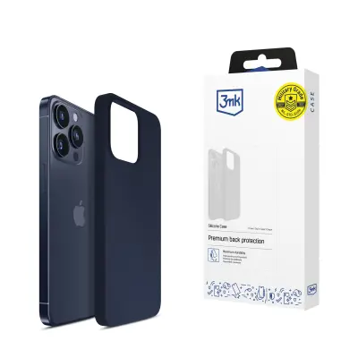 3MK SILIKONSKI OVITEK TEMNO NAVY ZA APPLE IPHONE 15 PRO OVITEK