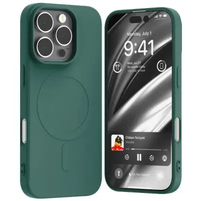 POLSILIKONSKI OVITEK MERCURY ZA MAGSAFE ZA IPHONE 16 PRO 6.3'' ZELEN