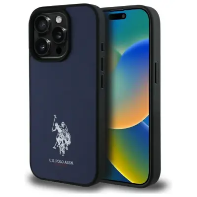 US POLO OVITEK IPHONE 15 PRO MAX 6,7 INČNI OVITEK MORNO MODRA