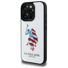 US POLO OVITEK ZA IPHONE 15 PRO MAX 6.7'' OVITEK USNJENA AMERIŠKA ZASTAVA