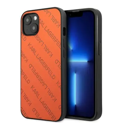 ETUI KARL LAGERFELD HARDCASE ZA IPHONE 13 14 15 6.1 ORANŽEN