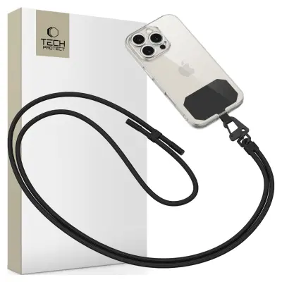 TECH-PROTECT C5S ROPE TRAK ZA ČREZ BODI ČRN ETUI TRAK ZA TORBO