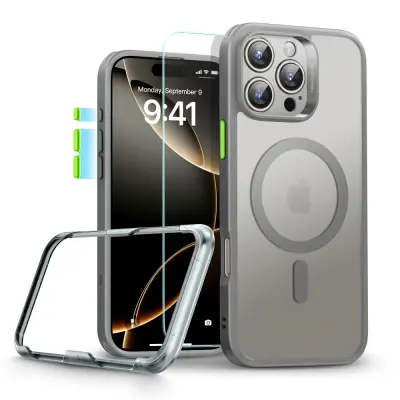 ESR CLASSIC PRO SET HALOLOCK ZA MAGSAFE ZA IPHONE 16 PRO MAX OVITEK SIVA