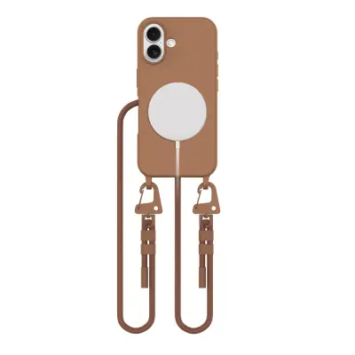 OVITEK TECH-PROTECT MAGNERKLACE FOR MAGSAFE ZA IPHONE 16 ČOKOLADNO RJAV