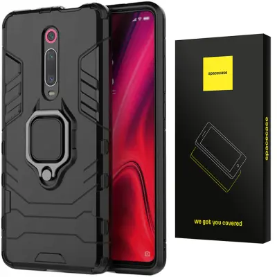 SPACECASE OVITEK ZA XIAOMI MI 9T 9T PRO BLACK SC X-RING
