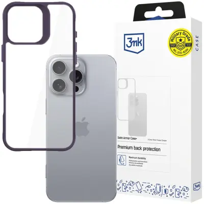 3MK SATIN ARMOR OVITEK VIJOLIČEN ZA APPLE IPHONE 16 PRO MAX OVITEK