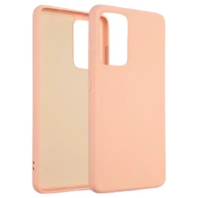 SILIKONSKI OVITEK BELINE ZA IPHONE 12 PRO MAX 6.7 ROZA-ZLAT