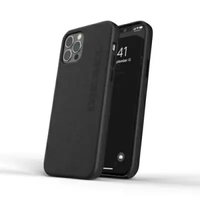 DIESEL MOLDED CASE PREMIUM LEATHER WRAP ZA IPHONE 12 PRO MAX ČRNA