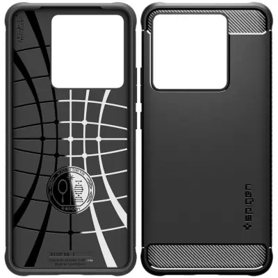 SPIGEN RUGGED ARMOR OVITEK ZA XIAOMI 13T 13T PRO ČRN