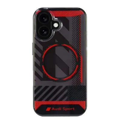AUDI OVITEK HARDCASE ZA IPHONE 16 6.1 MAGSAFE IML SPORT ČRN