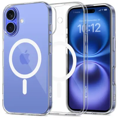 TECH-PROTECT FLEXAIR OVITEK ZA MAGSAFE ZA IPHONE 16 CLEAR ULTRA-THIN