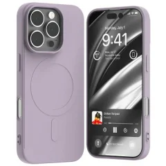 MERCURY ZA MAGSAFE POLSILIKONSKI OVITEK ZA IPHONE 16 PRO 6.3'' LILA